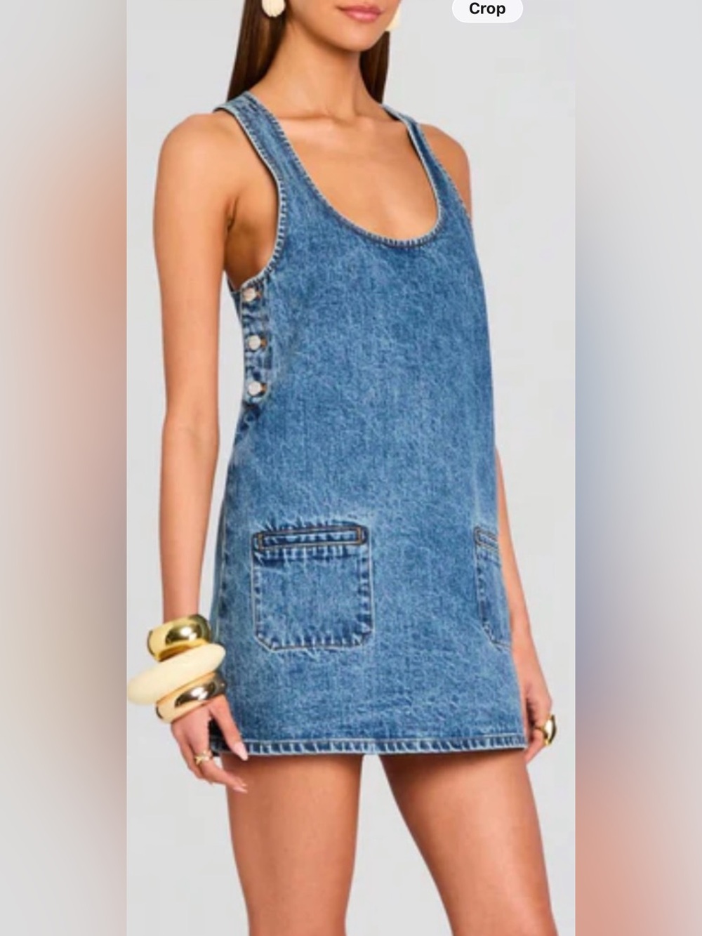 NWT Retrofete Blue Denim Mini Dress